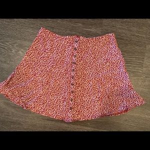 Floral mini skirt